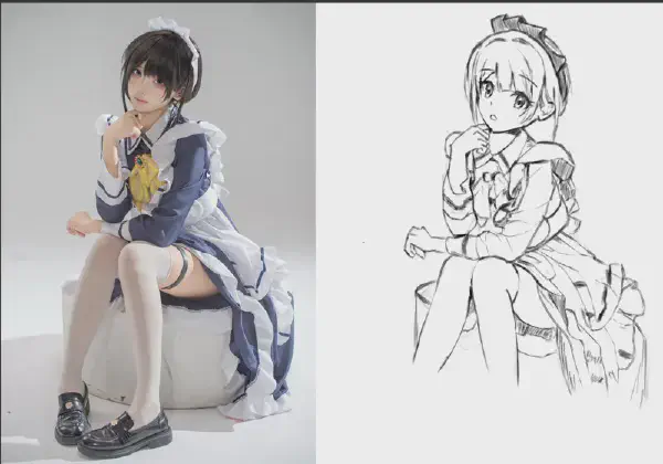 20260129 照片線稿畫練習