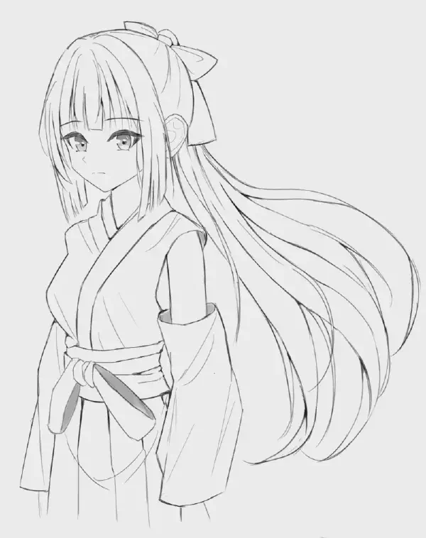 巫女服繪圖練習